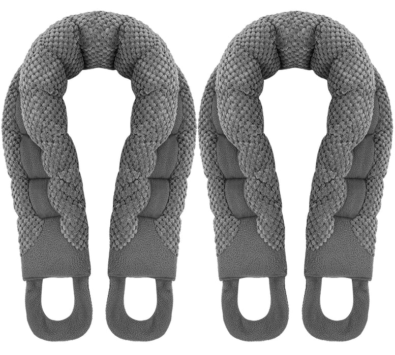 Microwavable Heating Pad for Neck and Shoulders Back 33 * 6" Extra Long Weighted Microwave Moist Heat Pack for Cramps, Pain Relief Warm Compress Neck Wrap to Relax Sore Muscles, Joints, 2 Pack