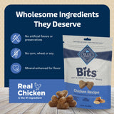 Blue Buffalo BLUE Bits Natural Soft-Moist Training Dog Treats, Chicken Recipe 19-oz Bag