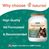 NaturVet Brewer’s Dried Yeast Pet Supplement with Garlic Flavoring – Includes B-Complex Vitamins, Omega-3, 6, & 9 Fatty Acids – Helps Support Glossy Coat, Healthy Skin for Dogs, Cats 5000 Ct.