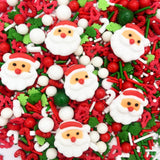 Christmas Tree Santa Claus Sprinkles 7oz Candy Sugar Sprinkle Red and Green Sprinkles Cake Decorations Cupcake Toppers Cookie Decorating Ice Cream Celebrations