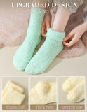 TEHOOK Fuzzy Socks for Women, Warm Soft Fluffy Socks Thick Cozy Plush Sock Winter Christmas Socks for Women Christmas Stocking Stuffers Gifts