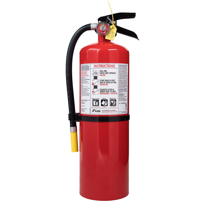 Kidde Fire Extinguisher for Commercial Use, 3-A:40-B:C, 17 Lbs., Refillable & Reusable, Hose & Wall Mount (Included)