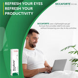 SICCAFORTE® Agepha Eye Gel with Carbomer I Gel Eye Drops for Dry Eyes I Eye Gel for Longer Durability I Pleasant Buffer Between Eye and Eyelid 10g