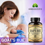 HERBALICIOUS Goat’s Rue Capsules 1000mg - Natural Goats Rue Herbal Supplement - Natural Galega Officinalis for Breast Feeding - Breastmilk Production Food Supplement Support - 100 Caps