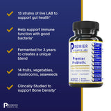 Premier Research Labs Probiotic Caps - Pre-, Pro-, and Post-Biotics - for Healthy Gut, Digestive Health & Immune Support - Beneficial Bacteria - 30 Vegetarian Softgels