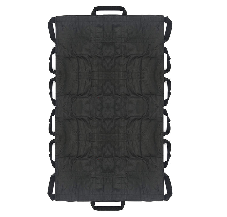 Vakly Patient Transfer Sheet Blanket 40’’x80’’ with 14 Handles for Lifting, Moving, Turning and Positioning Patients up to 1500 LB - Large Positioning Unit for Repositioning Fall Prevention Guide