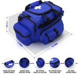 ASA TECHMED First Aid Responder EMS Emergency Medical Trauma Bag Deluxe, Blue