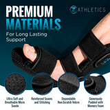 Z ATHLETICS Plantar Fasciitis Night Splint - Adjustable Foot Drop Support for Plantar Fascia Relief, Arch Pain, Achilles Tendonitis - Fits Women and Men (Black, Large)