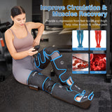 Air Compression Leg Massager for Circulation and Recovery Full Leg Massager with Cold Therapies 3 Modes 3 Intensities Sequential Compression Device for Pain Relief