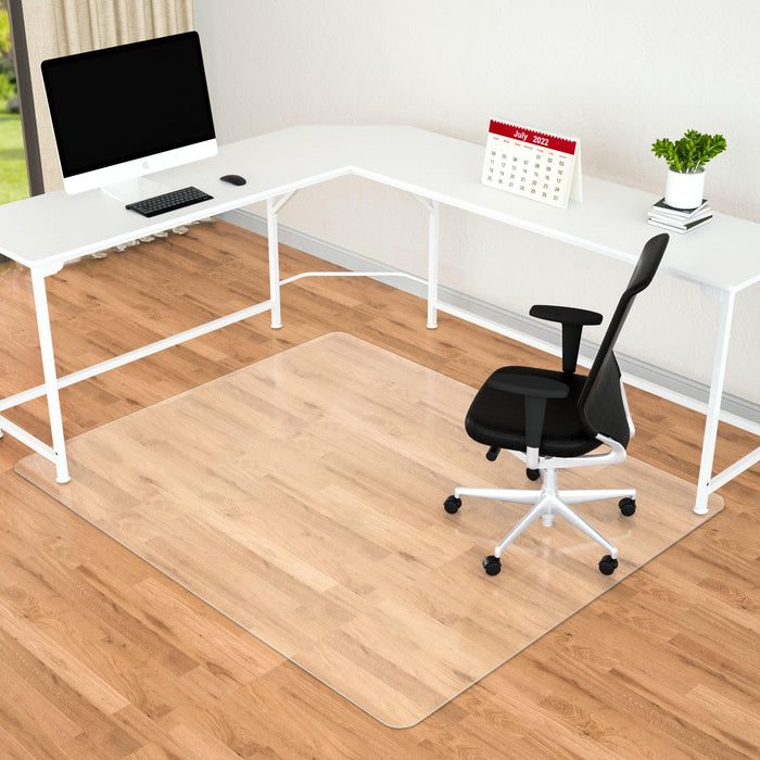 Amyracel Office Chair Mats for Hardwood Floors- 48" x 60" Desk Floor Mat for Hardwood Floors, Easy Glide Desk Chair Mat for Hard Floors, Clear Computer Chair Mat for Home Offices