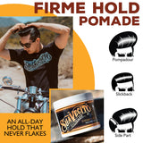 Suavecito Pomade Firme (Strong) Hold 5 oz, 1 Pack - Strong Hold Hair Pomade For Men - Medium Shine Water Based Flake Free Hair Gel - Easy To Wash Out - All Day Hold For All Hair Styles