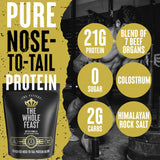 Fittest Whole Feast Beef Protein Powder – Butter Vanilla Flavor, Nutrient-Dense Blend