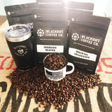 BLACK COFFEE Co. Morning Reaper Medium Roast Coffee, Aromatic, Bold, Strong & Super Smooth Flavor, Fresh Roasted in the USA – 12oz Bag (Whole Bean Coffee)