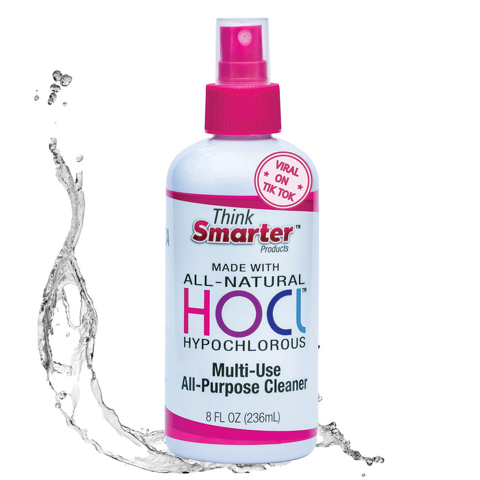 Think Smarter Products HOCL All-Purpose Cleaner with Hypochlorous Acid, All-Natural Surface Cleaner, & Skin Hydrator 8fl oz Clear Spray