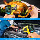 MESTEK Infrared Thermometer Gun, Digital Temperature Gun -58℉~1472℉ IR Laser Thermometer Temp Gun for Cooking/Pizza Oven/Freezer with Food Thermometer Alarm Function Adjustable Emissivity & Humidity