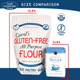 Carol's Gluten Free Flour All Purpose 1 to 1 for Bread Baking, Pizza Dough, Cookie mix, Gluten Free Snacks | a Dairy Free Mix of White Rice/Glutinous Rice Flour, Potato Starch, Tapioca Starch 5 lb bag