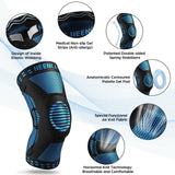 Knee Brace with Patella Gel Pad for Pain Relief, ACL/PCL Support - By NEENCA