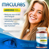 OjosLabs Eye Vitamins - AREDS 2 Based Formula - Eye Vitamin with Lutein & Zeaxanthin for Macular Health - Vision Supplements for Adults - 180 Softgels Support & Care for Eyes - Made in USA