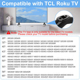 TV Legs for TCL Roku TV Stand Legs Replacement for TCL 28" 32" 40" 43" 49" 50" 55" 58" 65" 32S359 32S355 40S355 43S455 50S525 55S435 65S455 Roku TV Stand Base for TCL TV with Screws(Upgraded Version)