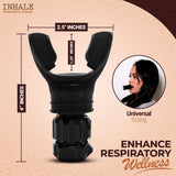 Inhale Respiratory Trainer | Compact Lung Exercise Device with Medical Grade Silicone | Improve Breathing Capacity | Breathing Trainer | Adjustable Resistance | Portable Lung Trainer | Easy to Clean