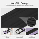 Transfer Nursing Sling for Patients, Mobility Standing and Elderly Safety Lifting Aids, Gait Belts Transfer Belts for Seniors Disabled, Elderly, Injured(Purple)