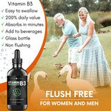 Think Above Liquid Vitamin B3 (as Niacinamide) Supplement - Non Flush Form of Niacin - Convenient Niacin Drops for Women and Men - 4 oz (120ml)