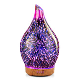 Porseme Essential Oil Diffuser 3D Firework Glass Aromatherapy Ultrasonic Humidifier Rose Gold, Auto Shut-Off, Timer Setting, BPA Free, Aroma Decoration for Home, Office, Gym, Spa, Premium Gift 100ml