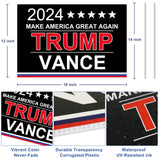 NiUB5 Trump Vance Yard Sign 2024 - Trump Yard Signs, Make America Great Again Signs