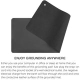 Grounding Mat, Desk, Floor, Grounding Mat for Sleeping Better with A Storage Bag, Grounding Pad for Pain Relieve with a 15 Feet Grounding Cord, Improve Sleep and Helps with Anxiety(26.7x10 Inch)