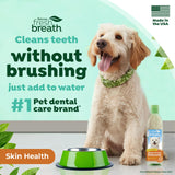 TropiClean Fresh Breath Supports Skin Health | Dog Oral Care Water Additive | Dog Breath Freshener Additive for Dental Health | VOHC Certified | Made in the USA | 16 oz