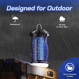 YPEC Bug Zapper Outdoor, 4200V Mosquito Zapper with LED Light,Fly Trap for Indoor&Outdoor Waterproof Mosquito Killer,Electric Fly Traps