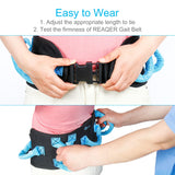 REAQER Gait Belt Transfer Belts for Lifting Seniors Walking and Standing Assist Aid for Bariatric, Elderly, Handicap, Occupational & Physical TherapyCaregiver Nurse Therapist