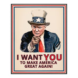 Donald Trump Make America Great Again - Patritoic Wall Art Print, Perfect for Home Decor, Office Decor, Dorm, Political Campaign Decor, and Gifting - Unframed Wall Art - 8x10"