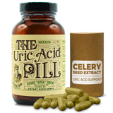 The Uric Acid Pill 90 Capsules - Organic Uric Acid Supplement with Tart Cherry Extract, Celery Seeds, and Burdock Root - Uric Acid Support Supplement containing Non-GMO and Herbal Ingredients