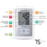 Microlife BPM3 Deluxe Blood Pressure Monitor, Upper Arm Cuff, Digital Blood Pressure Machine, Stores Up to 198 Readings for Two Users (99 readings each)
