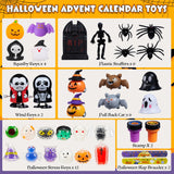 Halloween Advent Calendar 2024 Halloween Gifts for Kids, 31 Day Non Candy Countdown Calendar Gifts with Assorted Halloween Toys Suprise Gifts for Kids