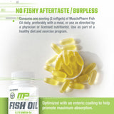 MusclePharm Essentials Fish Oil, Elite Omega 3 Supplement, Supports Joints, Muscular Performance & Recovery, Brain, Heart & Immune Health, 2000mg Omega 3 Fish Oil Per Serving, 60 Softgels, 30 Servings