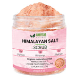 AMVital Himalayan Salt Body Scrub, Helps to Moisturize and Soften Skin, Deep Cleansing Facial Cream for All Skin Types, Moisturizing and Exfoliating Body, Face, Hand, Foot Scrub (8.8oz)