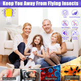 Fly Traps Indoor for Home, Plug in Bug Catcher Indoor Fly Trap, 2 Pack Fruit Fly Traps for Indoors with 20 Sticky Pads, UV Light Attractant Fly Trap, Safe Gnat Traps for House for Mosquitoes, Flies