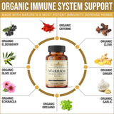 Warrior - Organic Immune System Support - Made with Nature's 8 Most Potent Immunity Defense Herbs