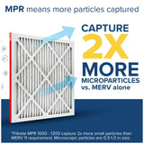 Filtrete 20x20x1 AC Furnace Air Filter, MERV 11, MPR 1000, Micro Allergen Defense, 3-Month Pleated 1-Inch Electrostatic Air Cleaning Filter, 4 Pack (Actual Size 19.69x19.69x0.81 in)