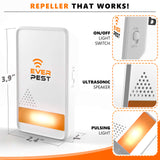 Ultrasonic Pest Control Repeller Plug in 2 Pack Repellent Control - Get Rid of Mosquito, Mice, Cockroach Spider Bed Bug Squirrel Fly Wasp Ant Rodent Mice Indoor, Outdoor, Patio Home Roach Infestation