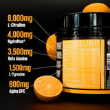 Huge Supplements Wrecked Pre-Workout – Energy and Focus Boost with L-Citrulline, Beta-Alanine, and Hydromax – 40 Servings, Orange Burst