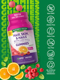 Nature's Truth Hair, Skin, and Nails Gummies | with Biotin | 140 Count | Vegan, Non-GMO and Gluten Free Vitamin for Men and Women | Fruit Flavor