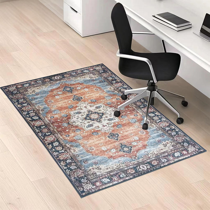 LYEMAT Chair Mat for Hardwood Floor, 36"x48" Under Office Desk Mat for Rolling Computer Chair, Anti-Slip 1/5" Thick Hard Floors Area Rug for Home Office