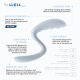 VWELL Arc Pelvic Floor Muscle Trigger Point ACTIVE Relaxer Tool Knot Scar Tissue Tender Point Myofascial Release Tightness Spasm Pain Relief For Women