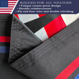 Double Sided Black Trump Vance 2024 Flag 4x6 Made in USA Outdoor Heavy Duty 3 Ply Polyester Trump Flag with White Starting Tape and 2 Brass Grommets