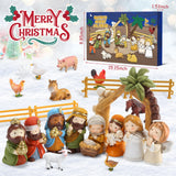 Advent Calendar 2024, 24 Days of Christmas Nativity Scene Set, Fun Toys For Boys, Girls, Kids And Toddlers, Christmas Party Gifts