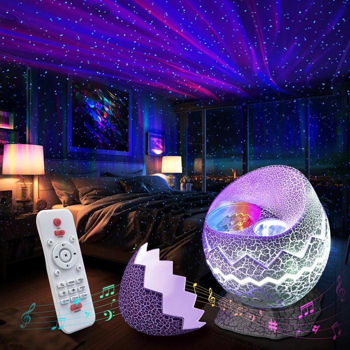 Rossetta Galaxy Projector, Star Projector LED Lights for Bedroom, Outdoor Lighting Projector, Starry Night Light with White Noise and Bluetooth Speaker, Gifts for Kids Adults Christmas, Birthdays