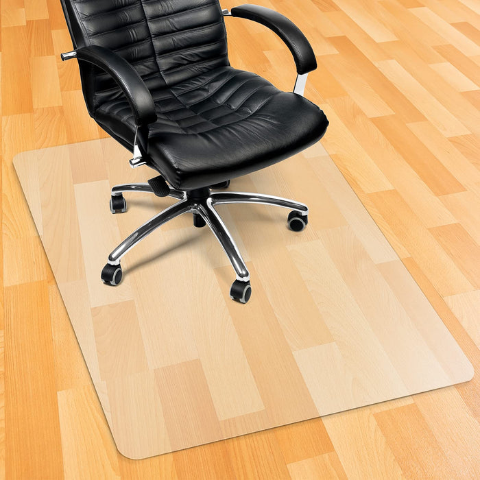 Kuyal Chair Mat for Hardwood Floor,46 x 60 inches Rectangle Desk Durable Wood/Tile Protection Mat for Rolling Chairs, Non-Studded Bottom
